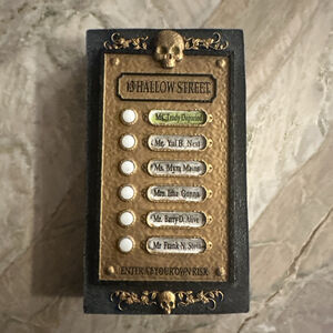 Skull Haunted Goth Doorbell Spooky Sound 13 Hallow St Nightmare Before Christmas